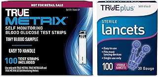 100ct TRUE METRIX® NFRS Test Strips + 100ct TRUEplus® 30g Lancets