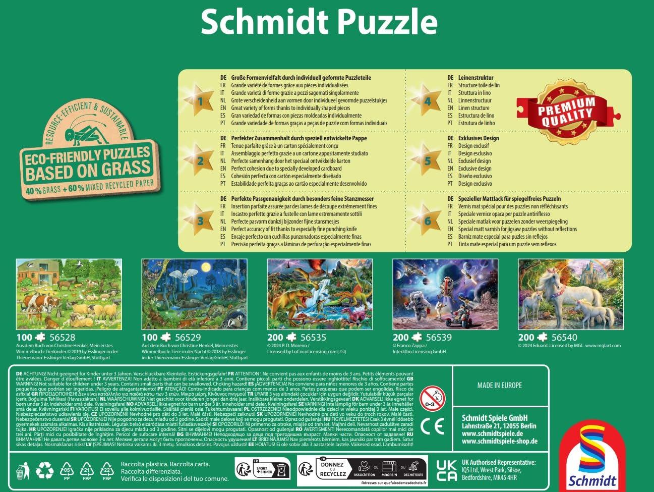 Schmidt Puzzle Missione Spaziale 200 pezzi