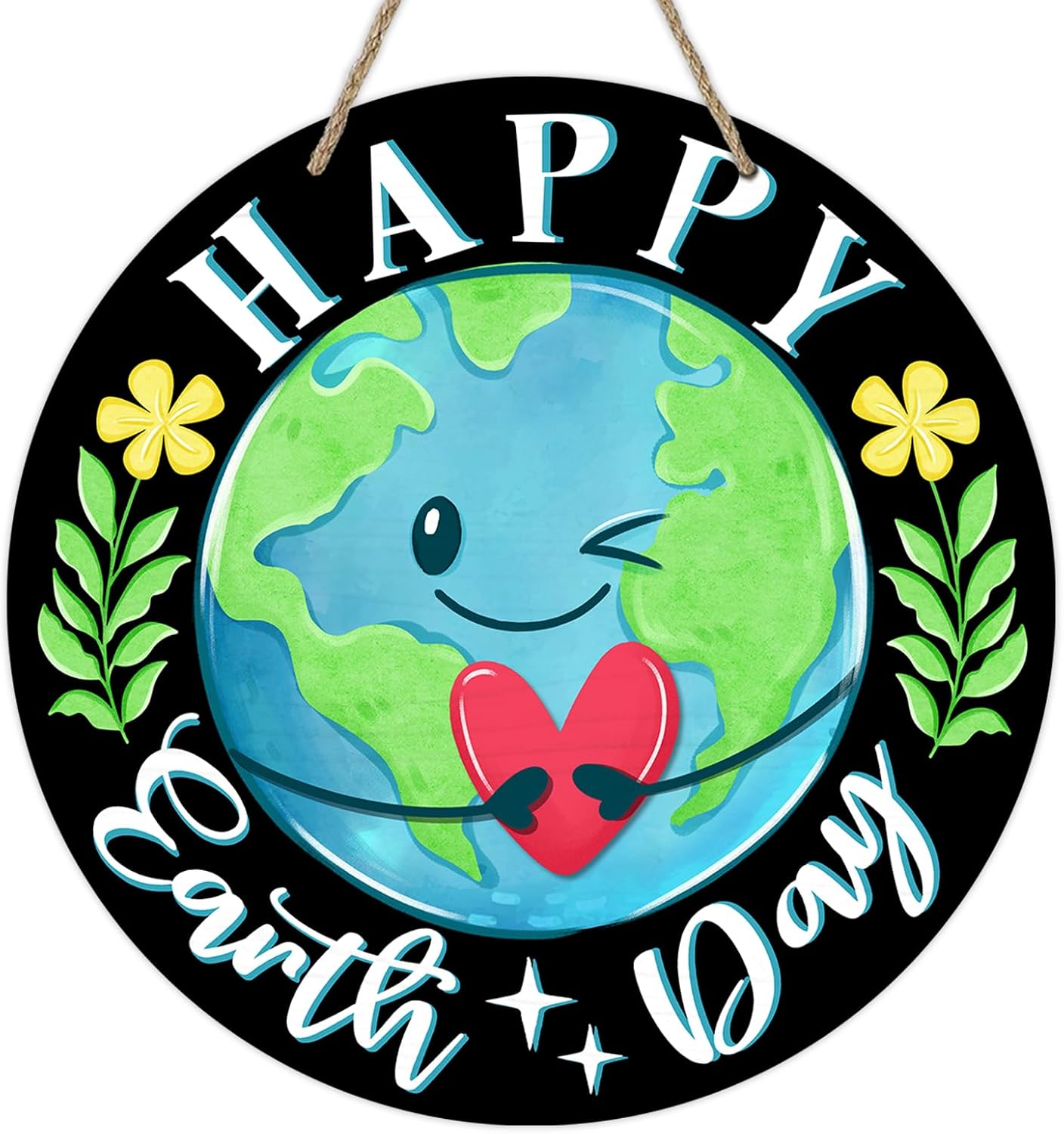Deroro Happy Earth Day Front Door Sign, April 22 Environmental Protection