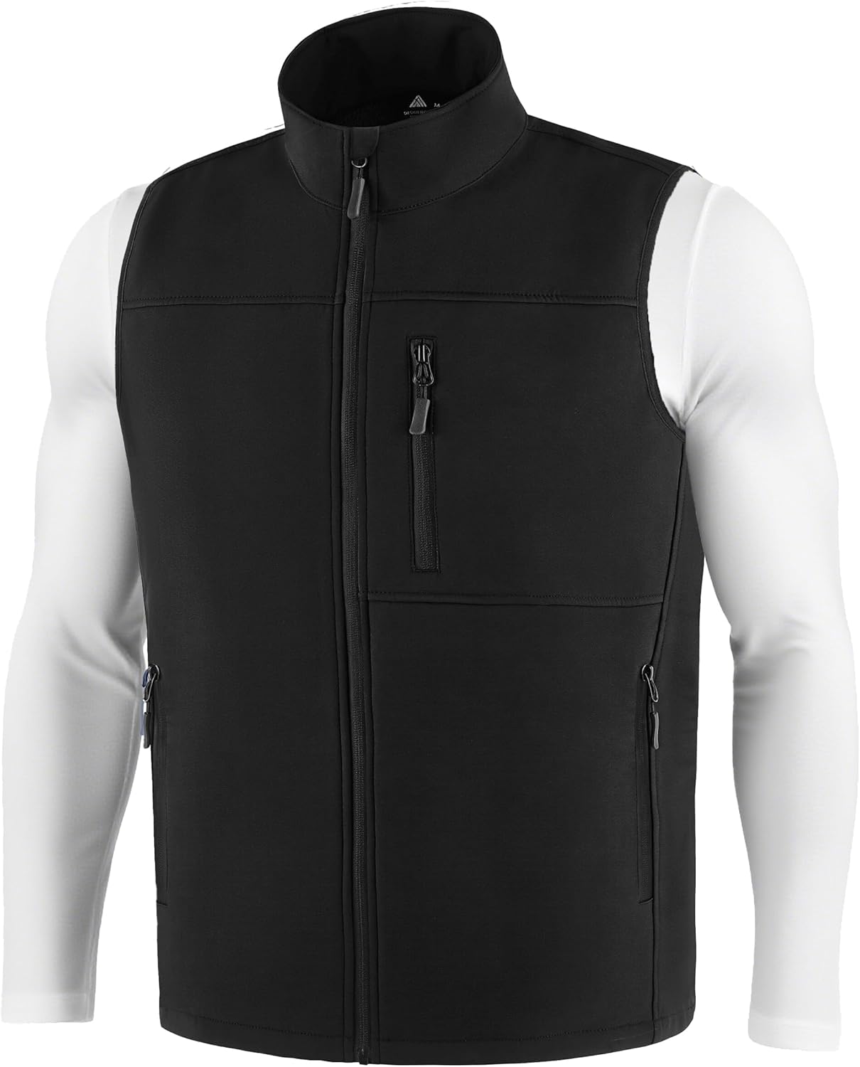 Mens Waterproof Golf Vest Fleece Lined Warm Outerwear Softshell Windproof Sleeveless Lightweight Winter Jacket