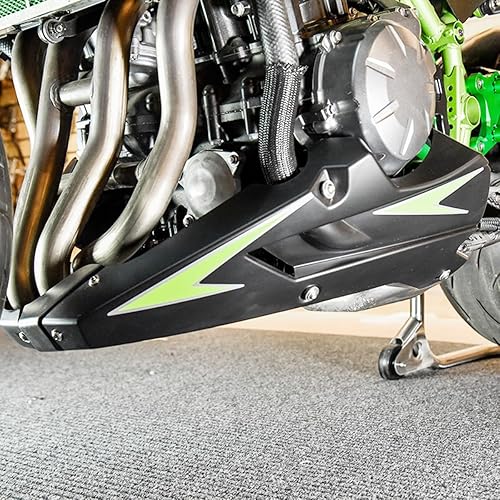Lorababer Alerón de motor de motocicleta, protector de vientre para carenado inferior, panel de marco de carbono negro para Kawasaki Z900 Z 900