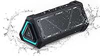 MLOVE P3 Alto-falante Bluetooth Portátil IPX7 à Prova d'água, 40W Bass, Bluetooth 5.3, Emparelhamento estéreo sem fio, TWS, Suporte Micro SD, USB-C Charing, Preto