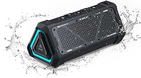 MLOVE P3 Alto-falante Bluetooth Portátil IPX7 à Prova d'água, 40W Bass, Bluetooth 5.3, Emparelhamento estéreo sem fio, TWS, Suporte Micro SD, USB-C Charing, Preto