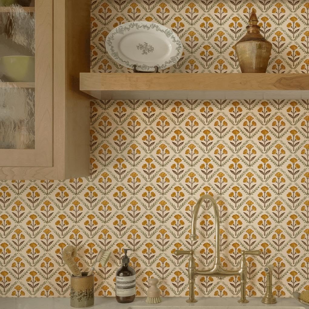 Photo 1 of Dimoon Floral Peel and Stick Wallpaper