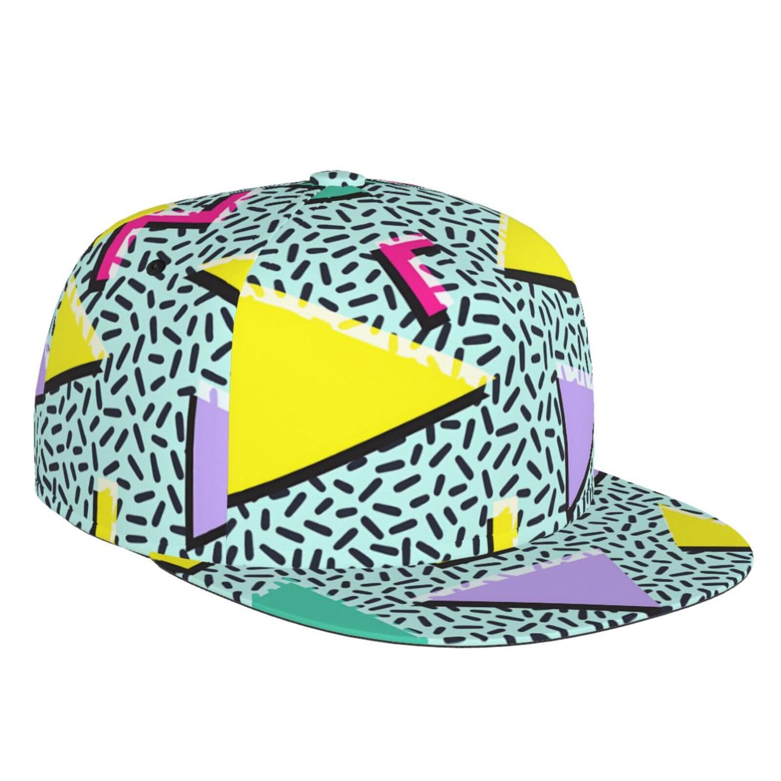 Baseball Cap Unisex Snapback Flat Bill Hats Adjustable Casual Fashion Hip Hop Hat for Men Women