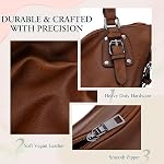Sac Hobo pour femmes,VONXURY Fashion Ladies Purse Sac à main Faux Sac à épaule en cuir avec une longue sangle réglable