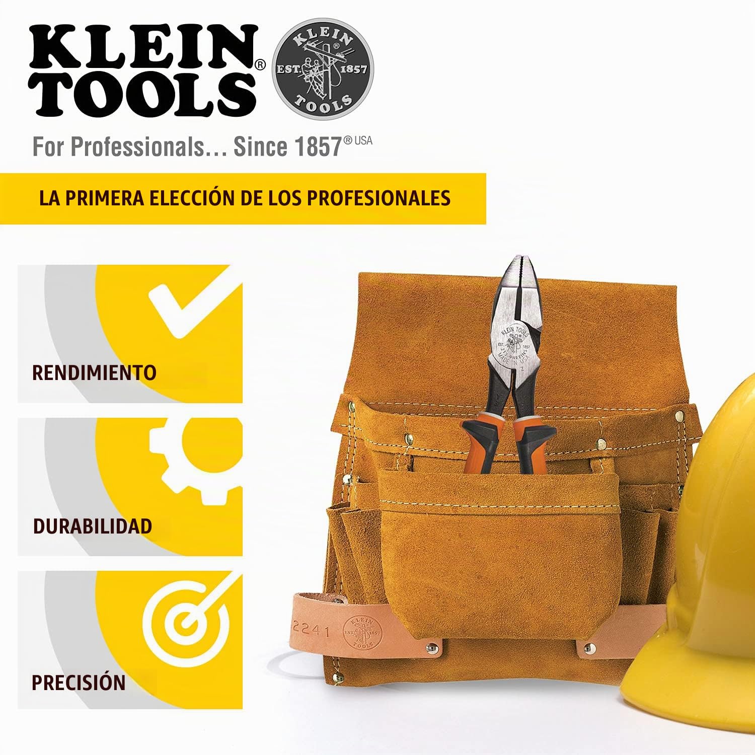 Klein Tools 12098EINS Alicates combinados aislados con aislamiento de 3 partes certificado VDE, troquel de crimpado y agarre de tubo dentado