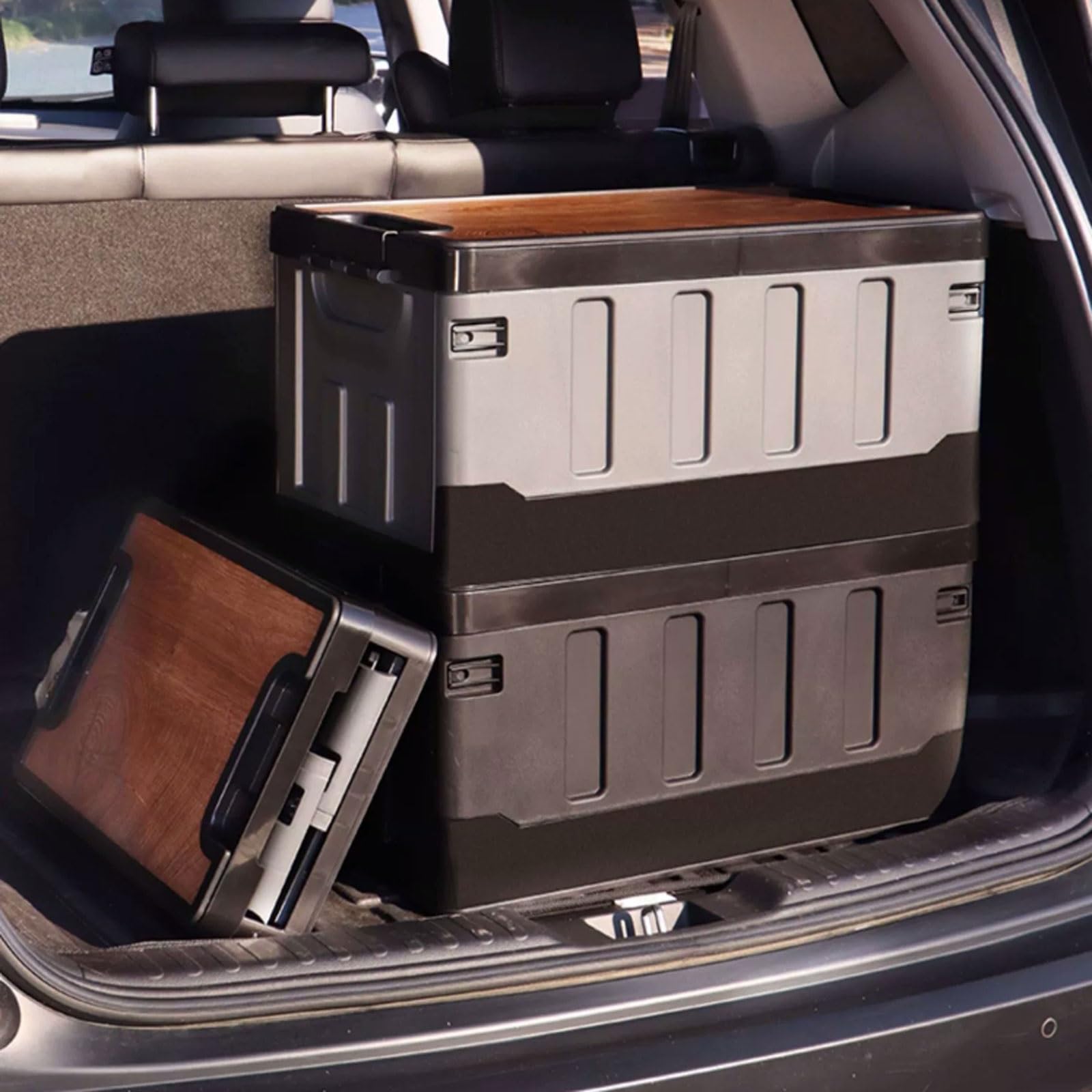 Campingbox PP-Aufbewahrungsbox, faltbar, for den Außenbereich, tragbar, faltbar, for Getränke, Auto, Faltbox, Schlafzimmer, Camping, Organisationsbehälter, Aufbewahrungsbox Aufbewahrungsboxen ( Color