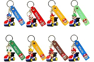 Super Bros Keychains Party Favors - Cartoon Movies Character Action Figure Keychain...
