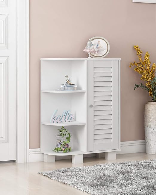 Furinno Dario End Table / Side Table / Night Stand / Bedside Table with Bin Drawer, 2-Pack, Pink/Light Pink thumbnail 2