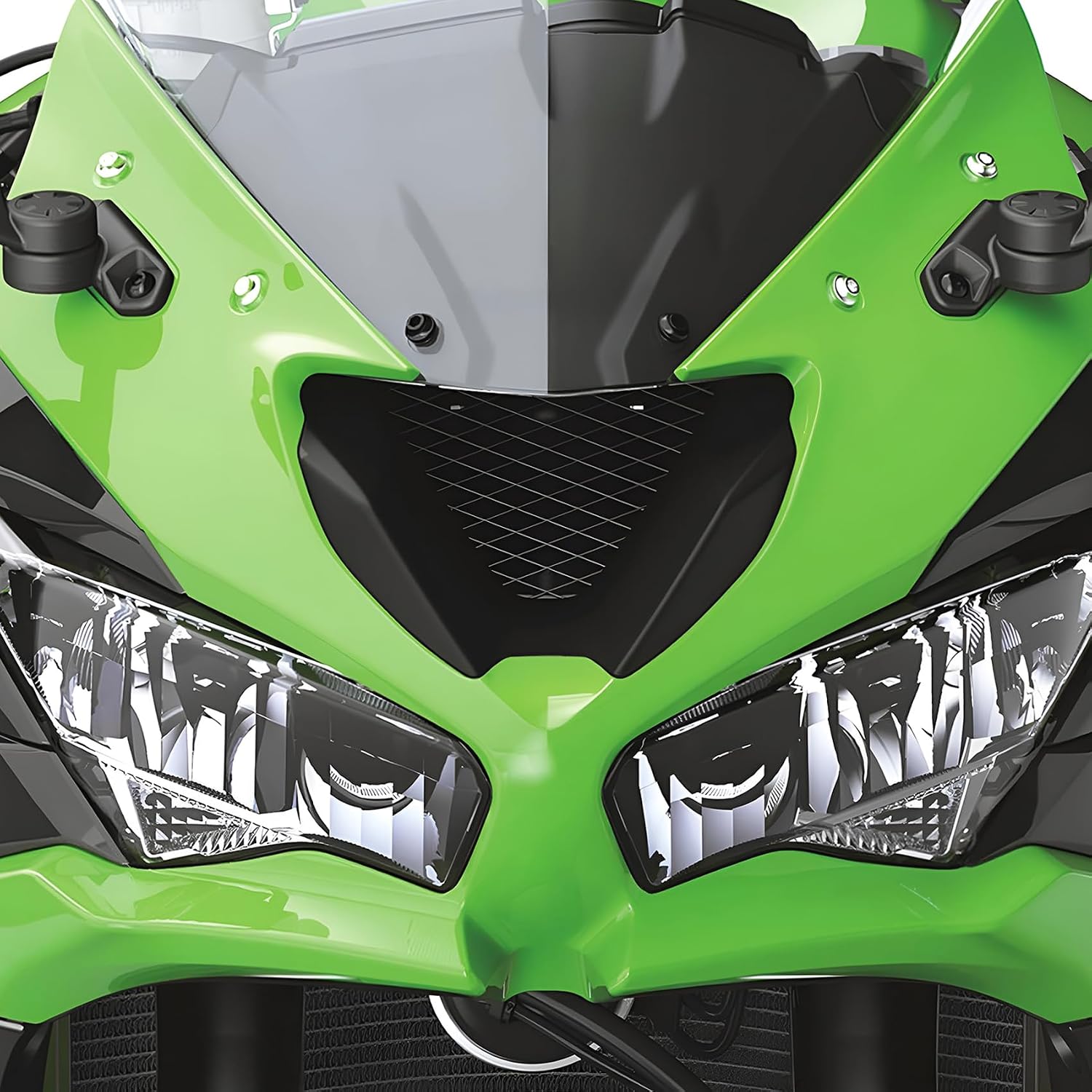 SLMOTO Motorcycle ABS Ram Air Duct Fit For Kawasaki Ninja ZX6R ZX636 ABS 2019-2025 2024 Black