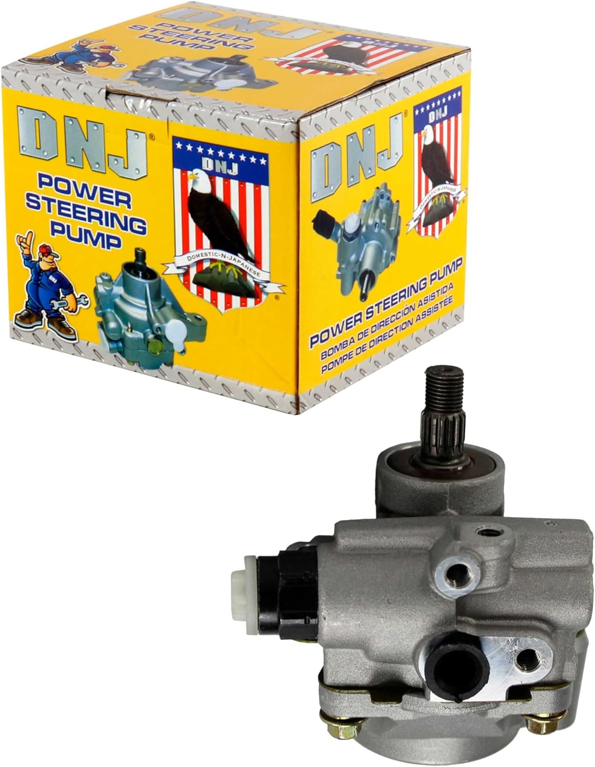 DNJ PSP1218 New Power Steering Pump for 1995-2004 Toyota T100 Tacoma 3.4L V6 24V DOHC 3378cc