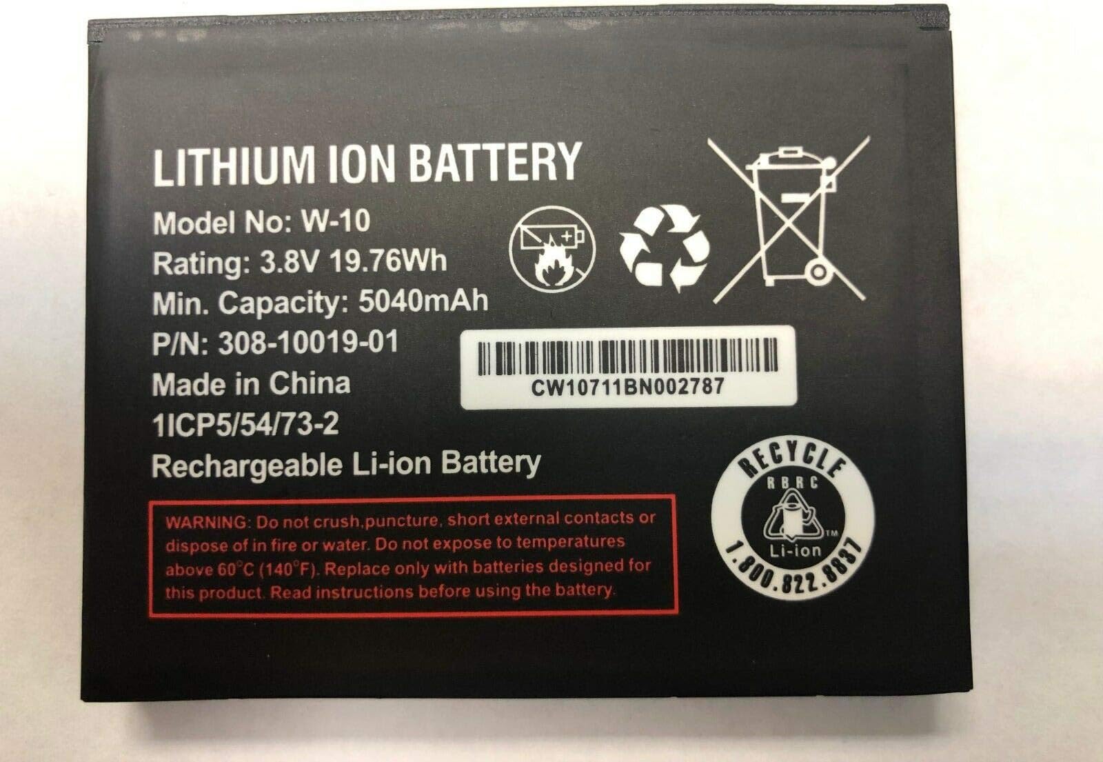 New Battery for AT&T Netgear Nighthawk LTE Mobile Hotspot MR1100 W-10A 5040mAh