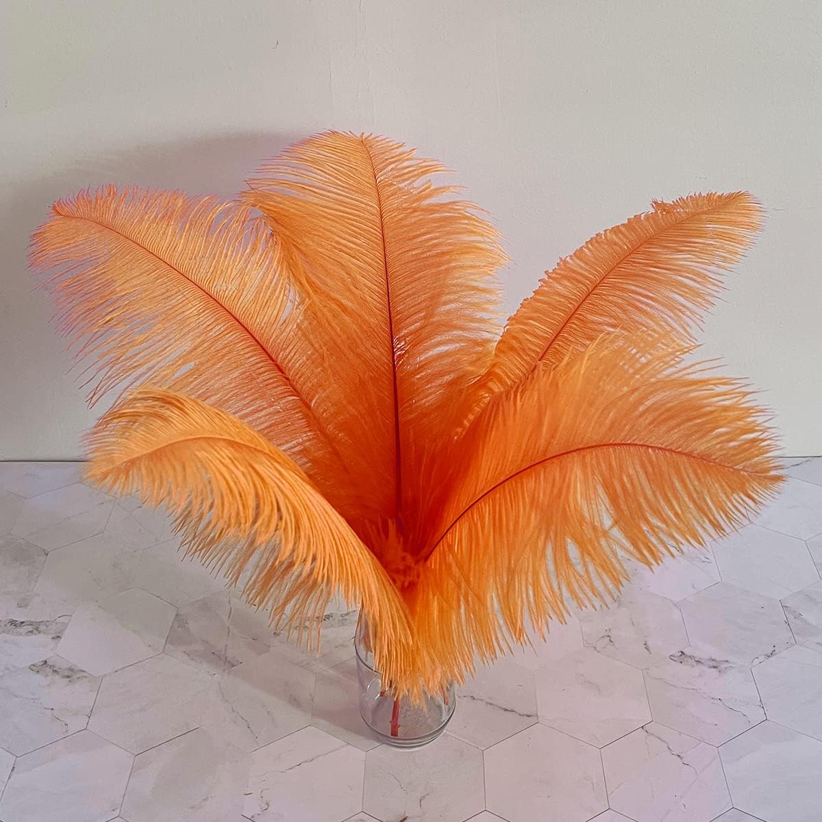 10pcs Large Turquoise Ostrich Feathers 16-18 inch Fluffy Feather for Crafts Home Party Decoration Wedding Centerpieces Clothes Vase Decor