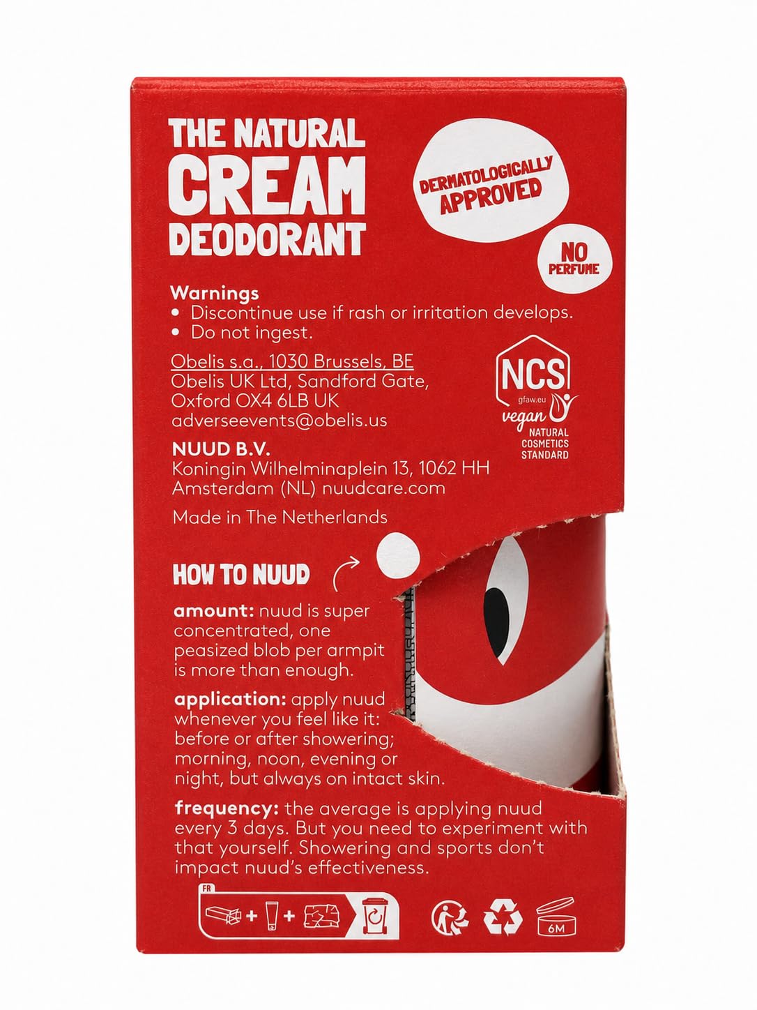 nuud Smarter Pack | Nouvelle crème | 2 x 20 ml | Naturel, déodorant crème végétalienne, efficace pendant 3 jours, sans parfum, aluminium et alcool, femmes et hommes, dure 4 à 5 mois