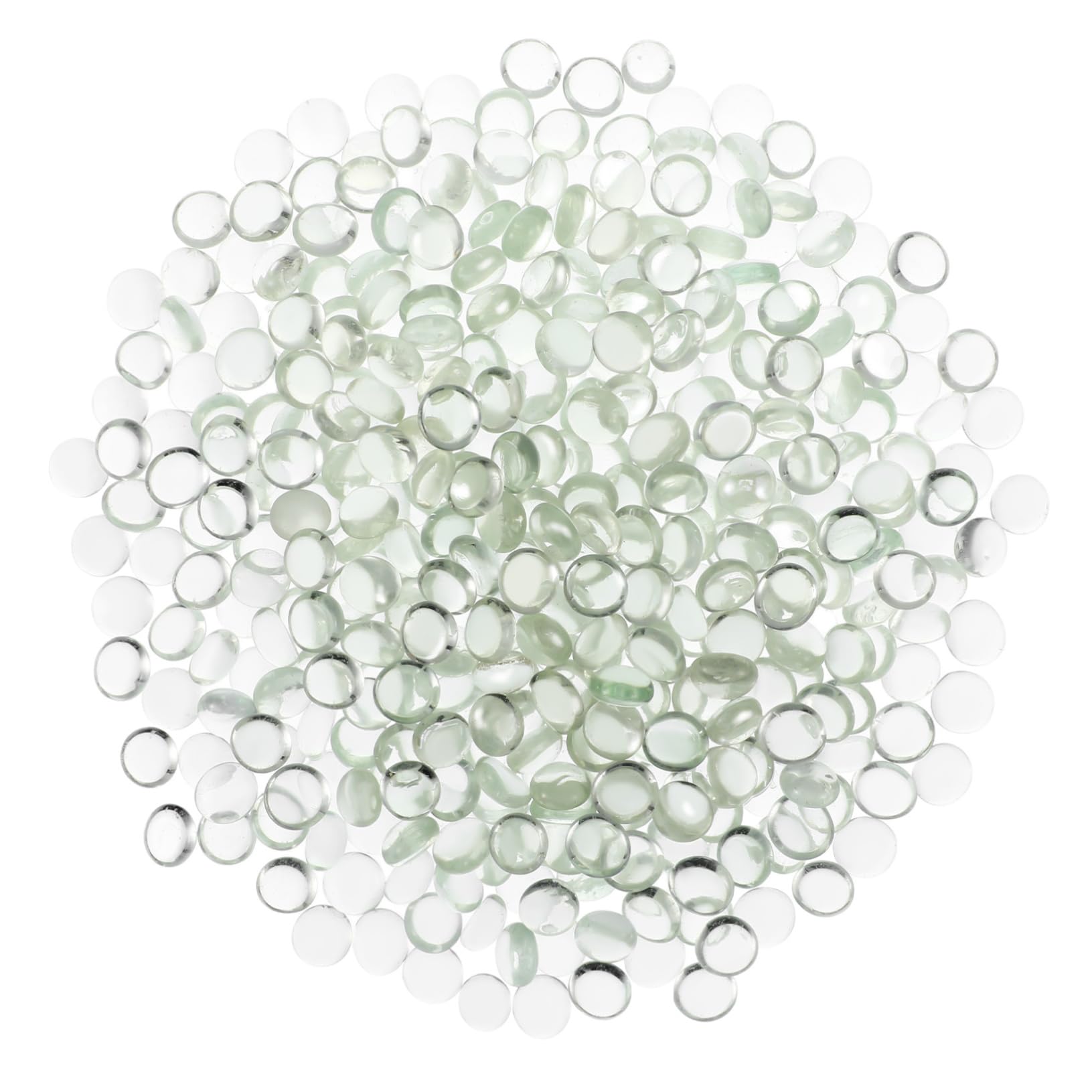 TOYANDONA 400pièces Marbres Verre Plat Transparent Perles Décoratives pour Vases Aquariums Et Artisanat pour Centre De Table Et Décorations De Poissons