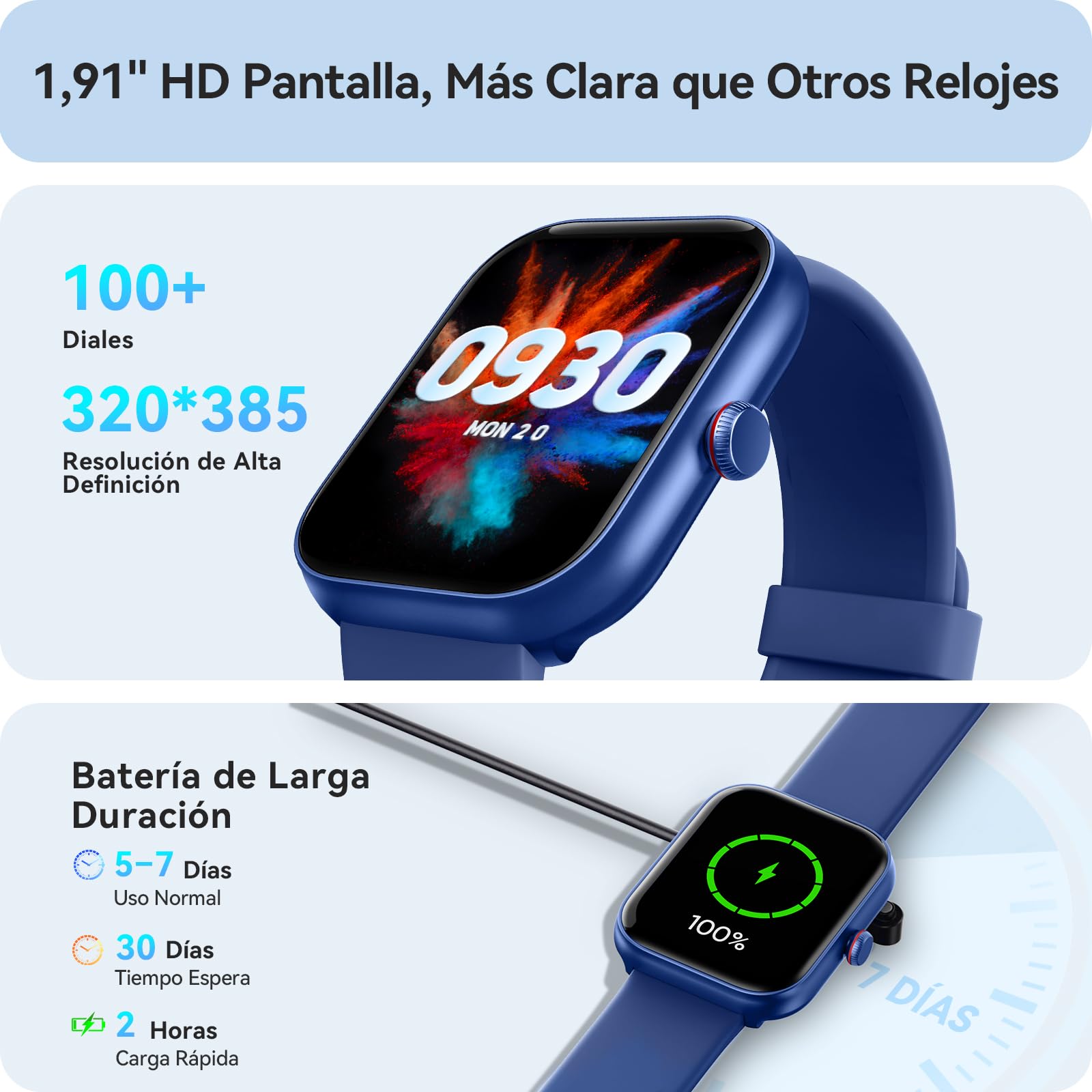Reloj inteligente para Hombre, Smartwatch de Llamada Bluetooth y Alexa con Monitoreo de Sueño, Pulsómetro SpO2 y 110 Modos Deportivos, IP68 Impermeable, Reloj Deportivo para Android e iOS