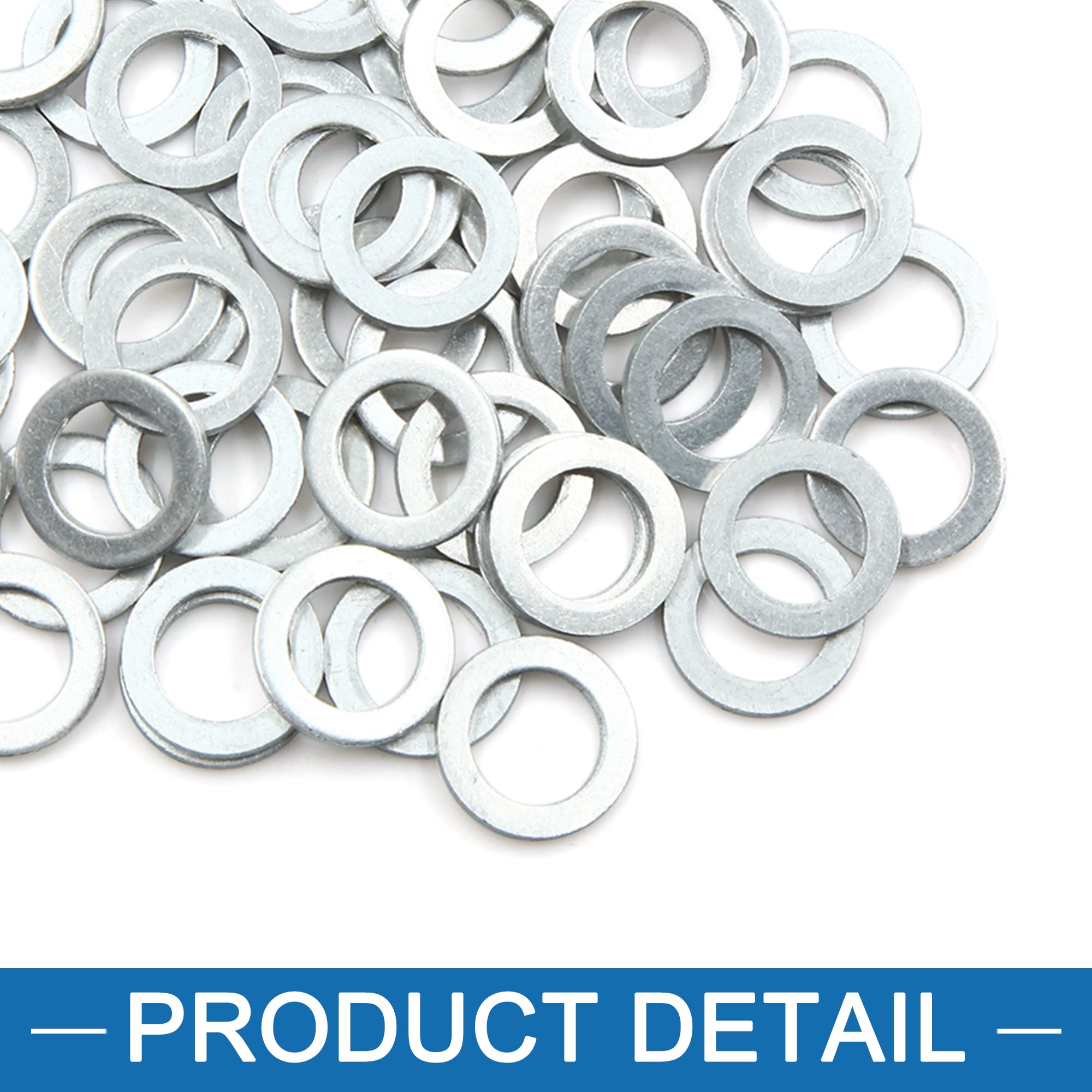 Guarnizioni Schiacciate Per Tappo Scarico Olio, 12mm ID 19.7mm OD, Set Di 50 Pezzi In Lega Di Alluminio