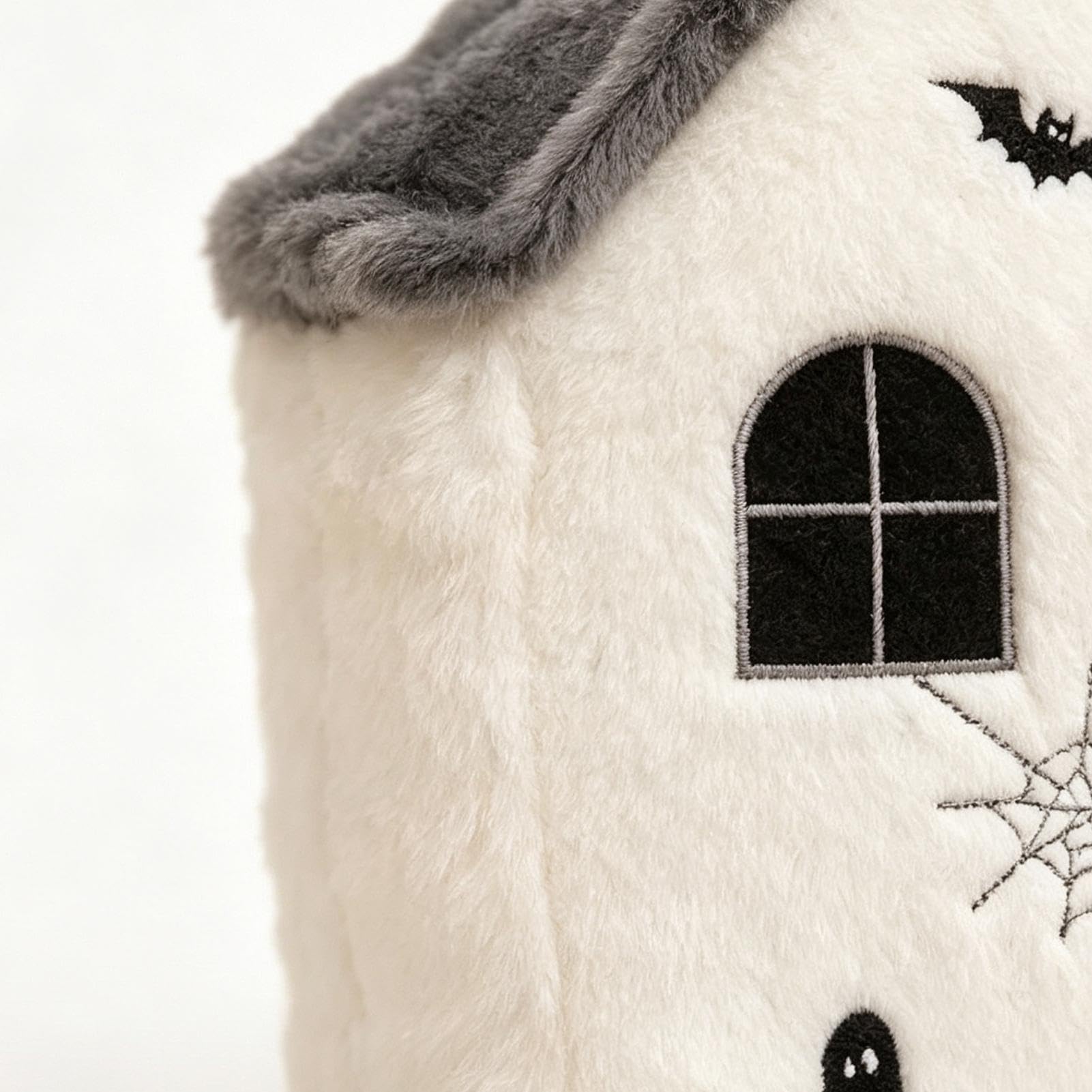 Generisch Cojín de peluche de Halloween con casa embrujada en 3D