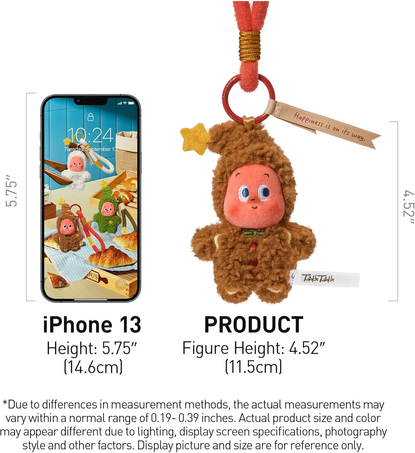 POP MART Twinkle Twinkle Savor the Monment Series-Fresh-Baked Mini Cookies Plush Pendant Blind Box, Keychain Wristlet, Gift for Holidays, Boys and Girls-Single Box