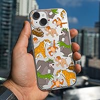 Vista 7 de ERT GROUP Funda para Apple iPhone 14 Plus, original y oficial, diseño de libro de selva 003 de Disney, adaptado de manera óptima a