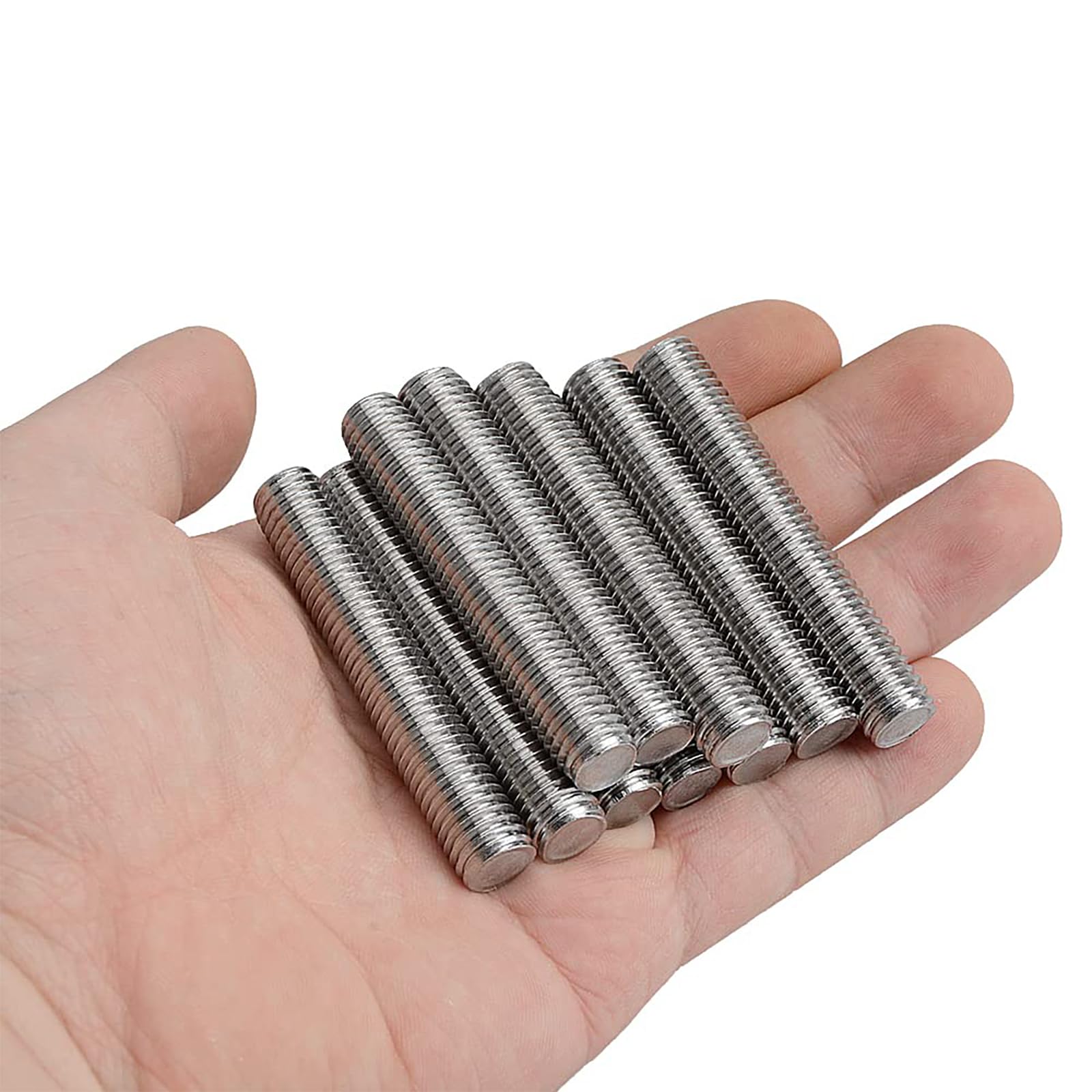 Dado Di Accoppiamento Esagonale Dado Alto Dado A Stelo Lungo Dado A Manicotto Esagonale Fissaggio Filettato In Acciaio Inox 304 M12x1,75 Lunghezza 60 Mm Confezione Da 5