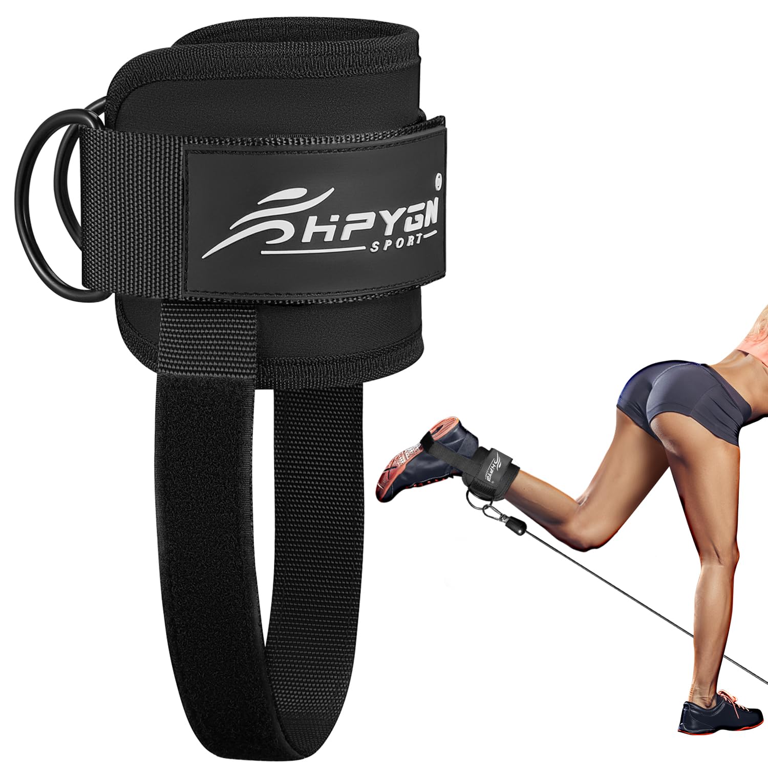 Gym Ankle Straps For Working Out, Glute Kickback Ankle