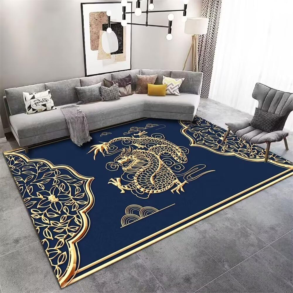Tapis de salon durable et rétro 90x160 lavable pour couloir