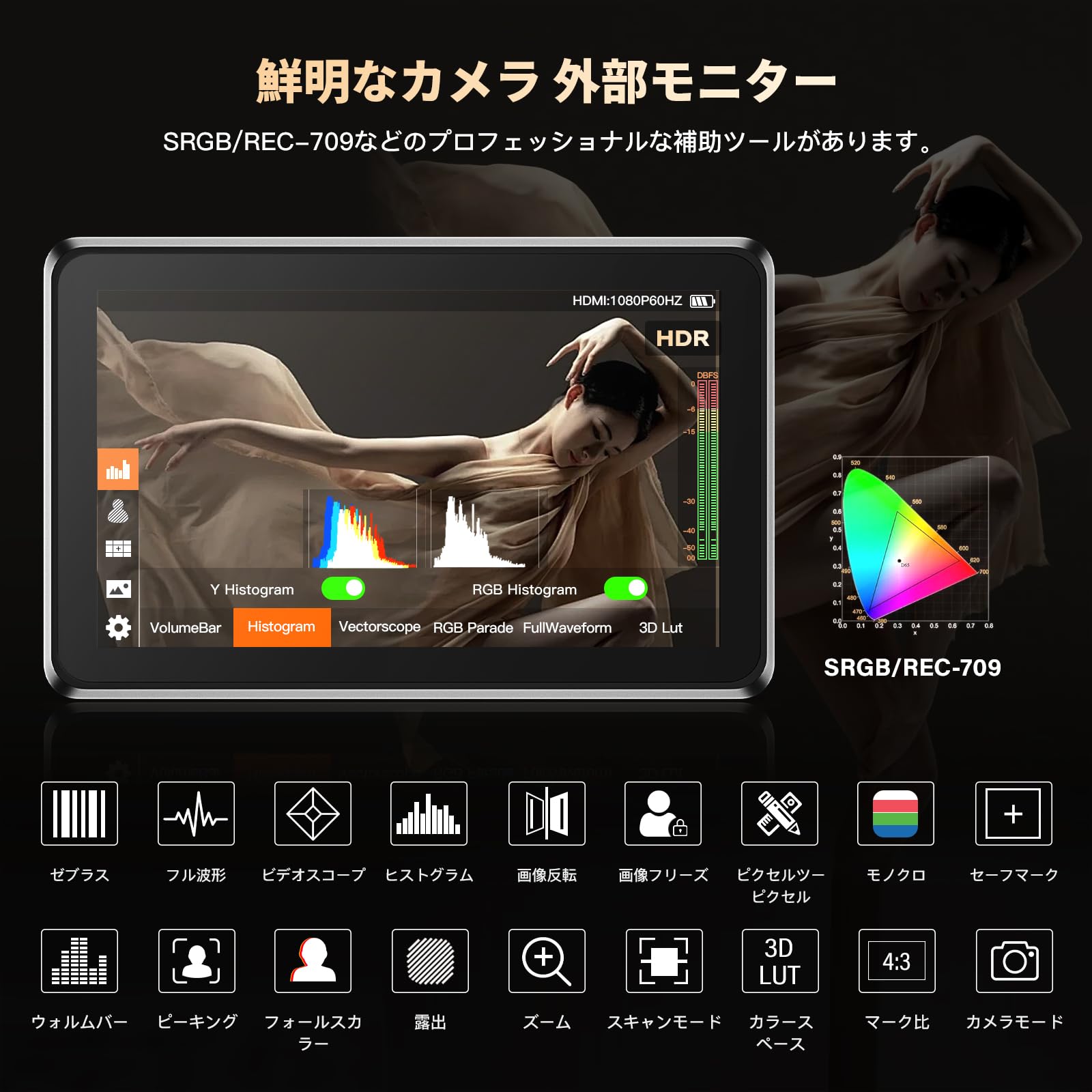 Amazon.co.jp: VILTROX DC-X2 6インチ 2000nits カメラ