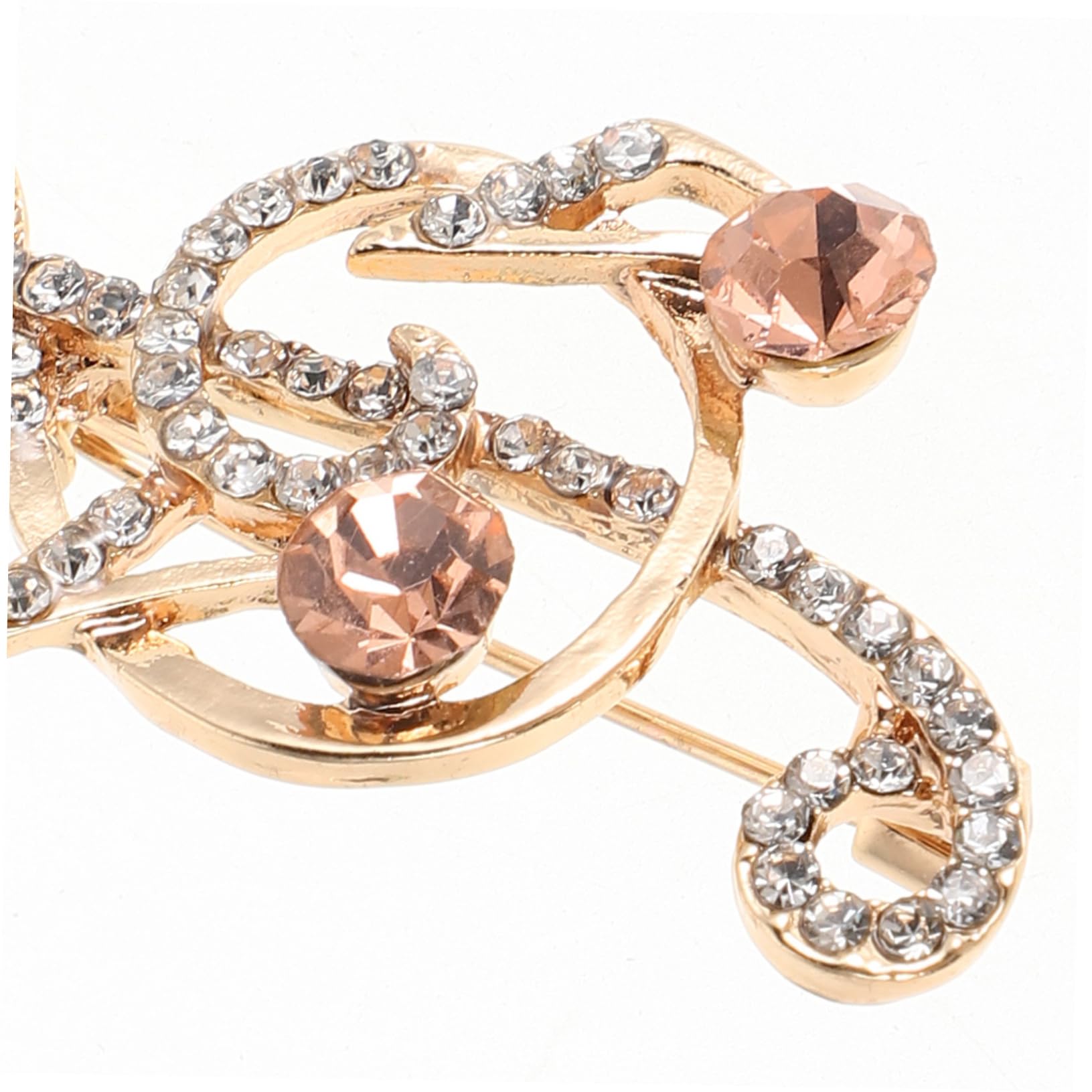 KKXXYQFC Spille a Forma Musicale Accessori Festival Abito in Metallo Abbigliamento Spilla Decorativa Spilla da Uomo con Nota Musicale Spille con Diamanti