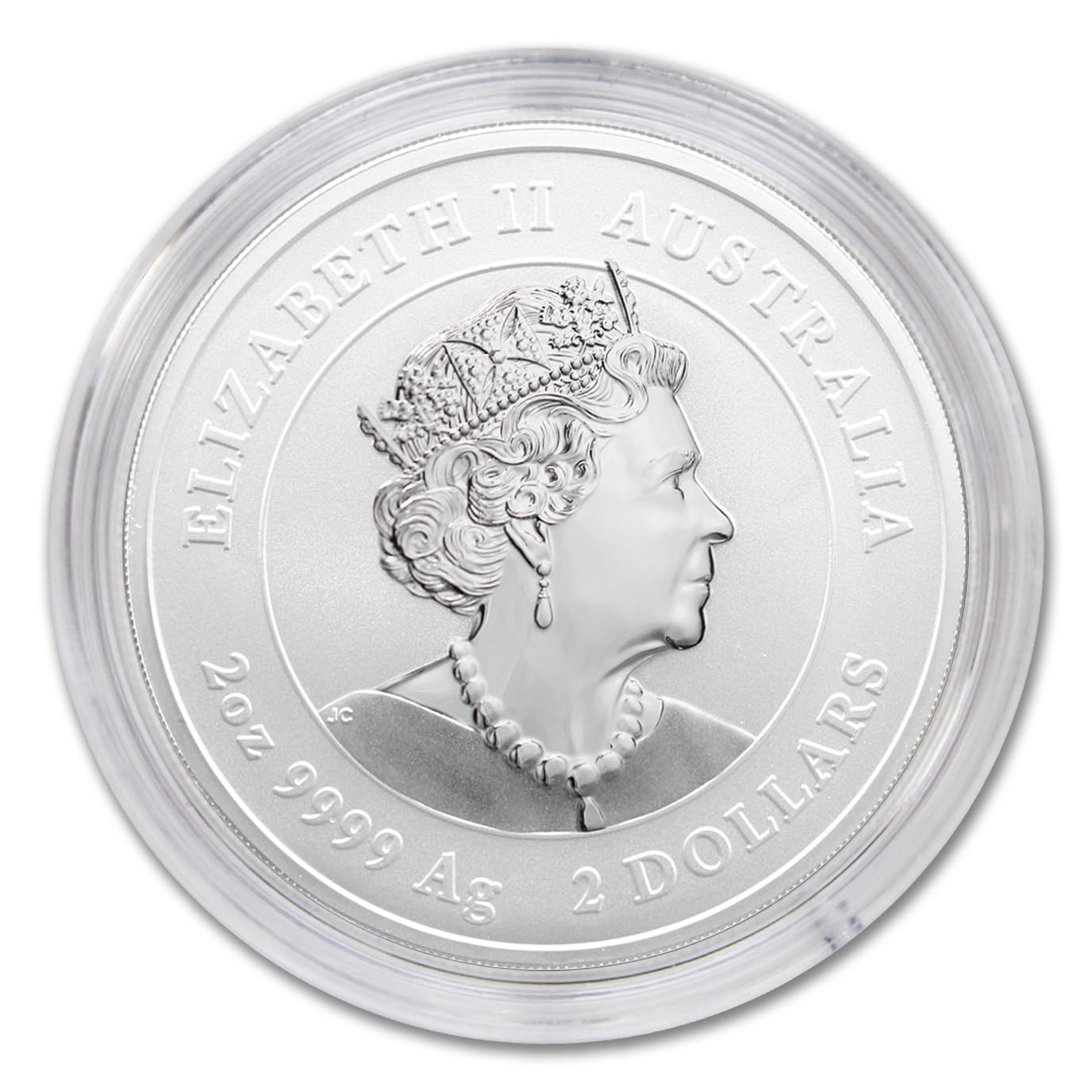 2023 P 2 oz Silver Australian Lunar Series III Year of the Rabbit Coin (in Capsule) Brilliant Uncirculated $2 Seller BU