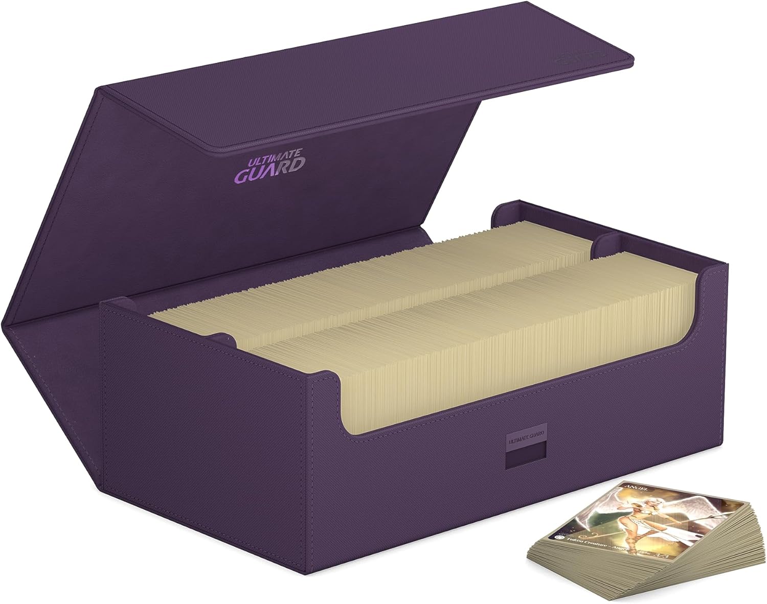 Ultimate Guard Arkhive 800+, Deck Case for 800 Double-Sleeved TCG Cards, Purple, Compatible with Boulders, Magnetic Closure & Microfiber Inner Lining