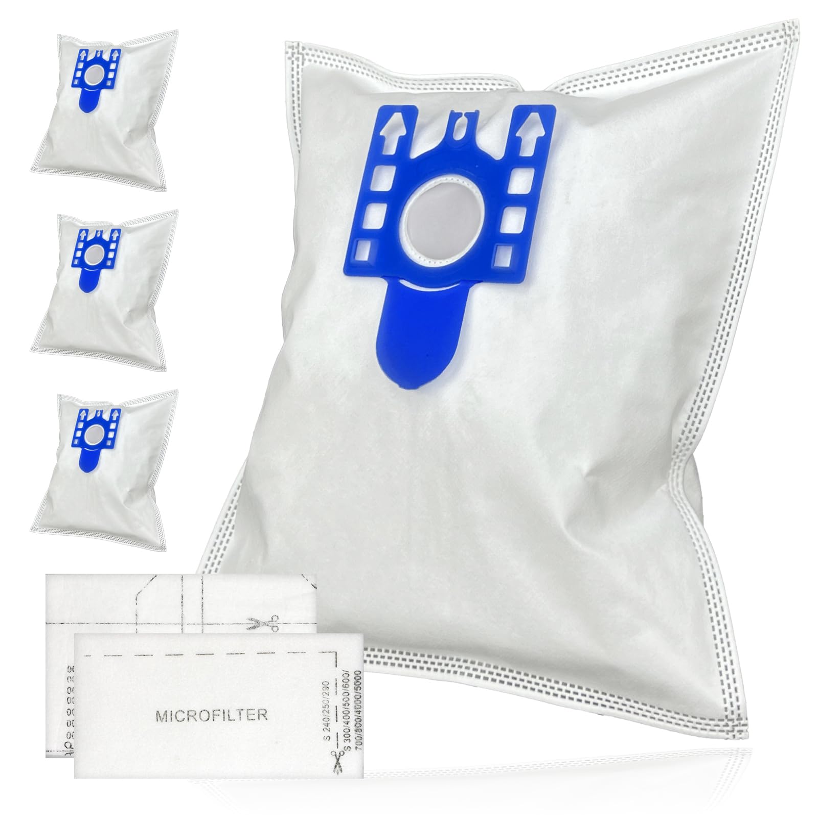 Bolsas Para Aspiradoras BASIC XL (x10): FJM-GN MiIELE / Adecuado Para: Miele S241 - S256i - S290 - S299 - S300i - S399i - S400i - S499i - S500 - S599