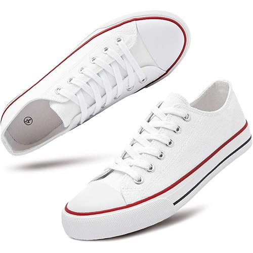 Women's Canvas Shoes Low Cut Canvas Sneaker Casual Walking Shoes
