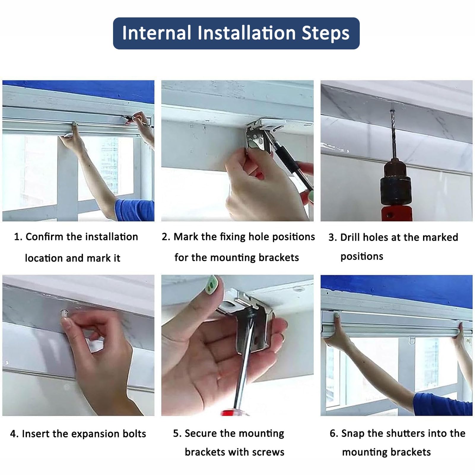 Estor Enrollable Interior, Estor Opaco Sin Cuerda, con Sistema de Parada Automática, Aislamiento Térmico y Bloqueo de Luz, Instalación en Pared o Techo (Beige W100xH100cm)