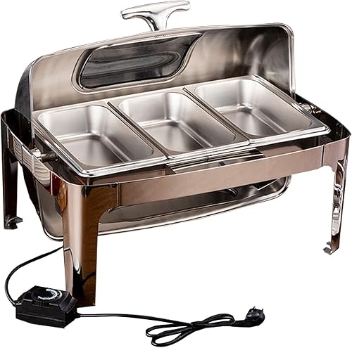 Calentador de alimentos, recipiente de calentamiento de acero inoxidable de 9L13L, plato de roce de alimentos, calentador eléctrico de alimentos