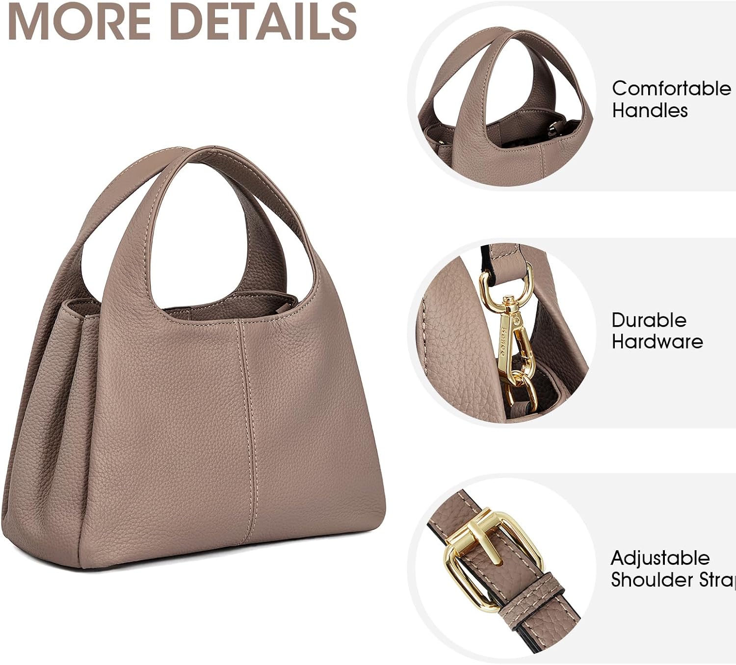 Kattee Satchel Bags for Women Leather Crossbody Bags Handbag