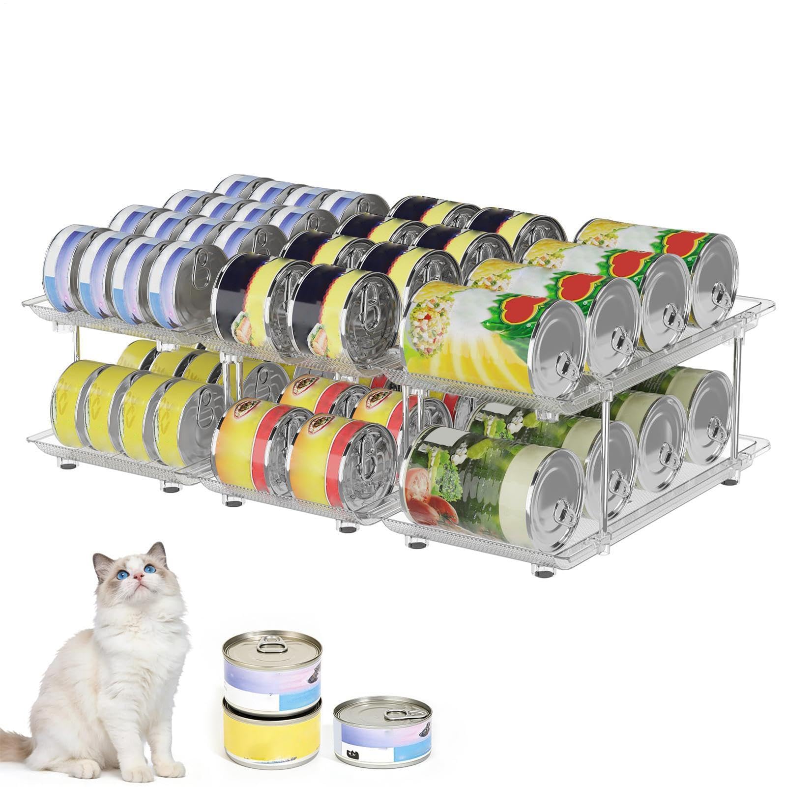 Genérico Organizador De Latas Refresco Divisor Ajustable Impermeable | Estante De Almacenamiento De Latas Para Despensa Frigorífico Armario Cocina Dormitorio Despensa Garaje Inauguración Casa