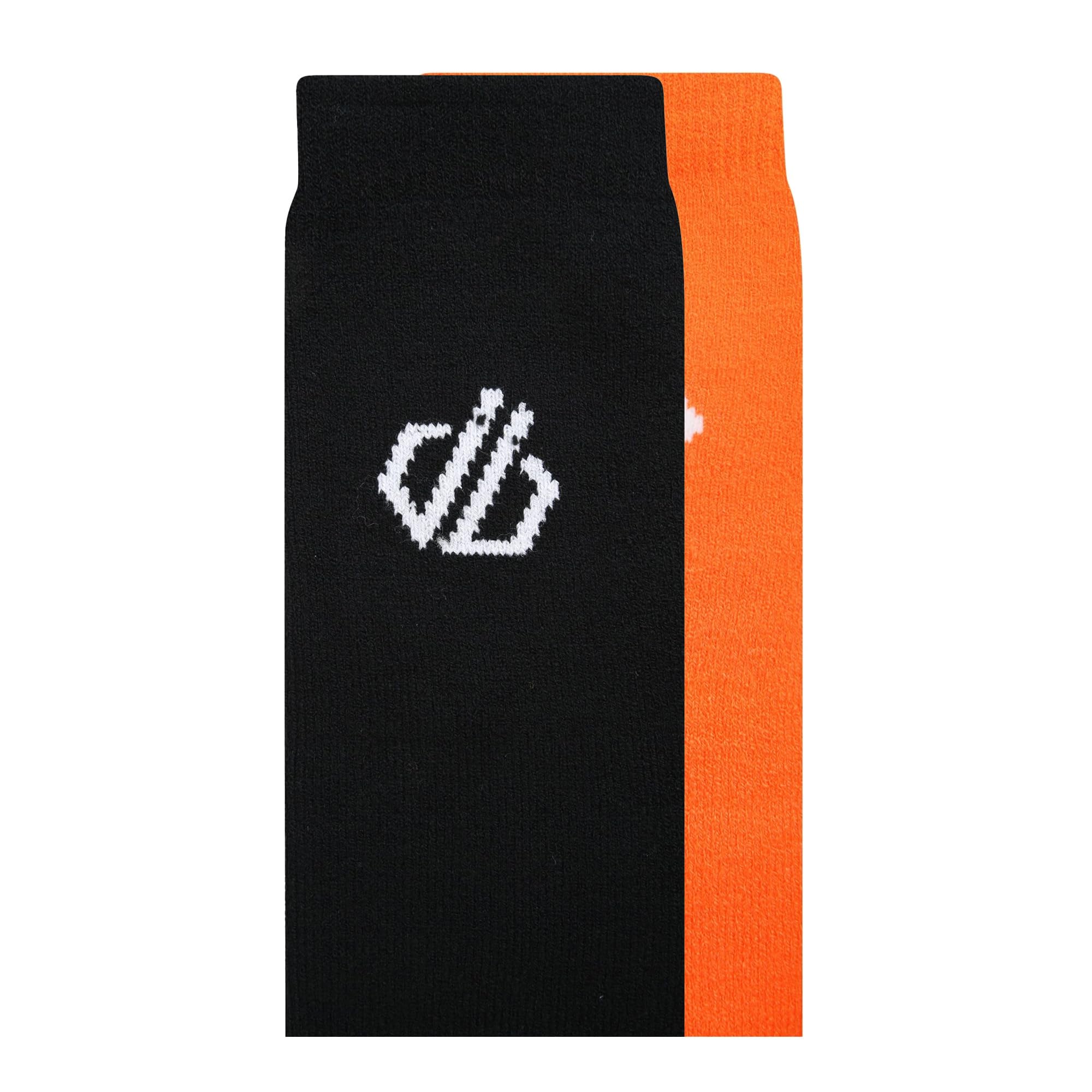 Dare 2b Unisex Adult Socks (Pack of 2) (One Size) (Puffins Orange/Black)