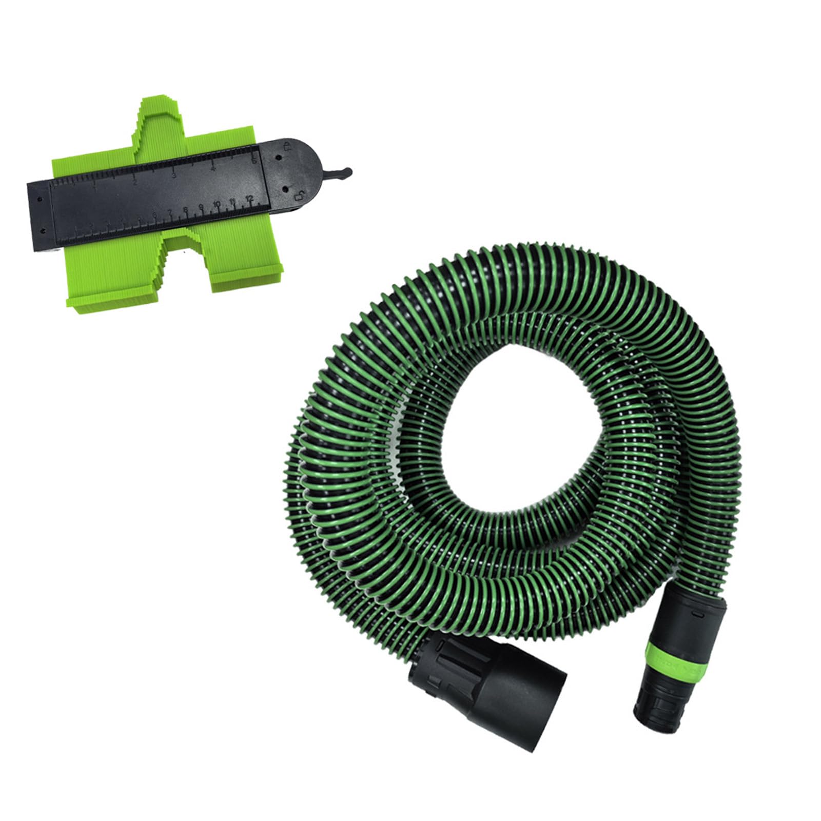 Vacuum Replacement Hose with Locking Connector, Corrugated Cleanup Hose Assembly for Workshop Hookup Maintenance Replacement Vacuum Hookup Cleanup Assembly Locking Connector Workshop Maintenance Cuff