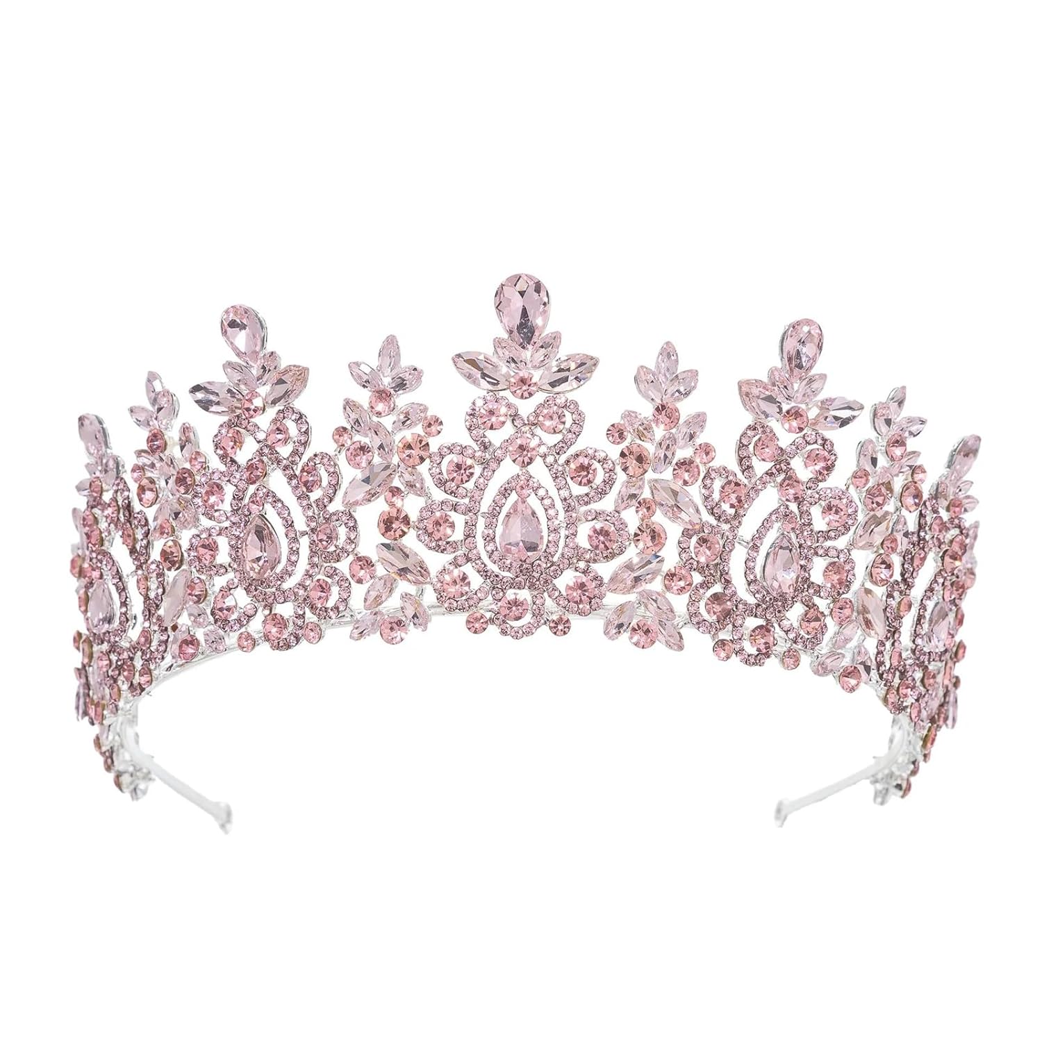 Classic Crystal Tiara Crown For Women Royal Queen Princess Rhinestone Headpiece Bridal Wedding Prom Hair Accessories