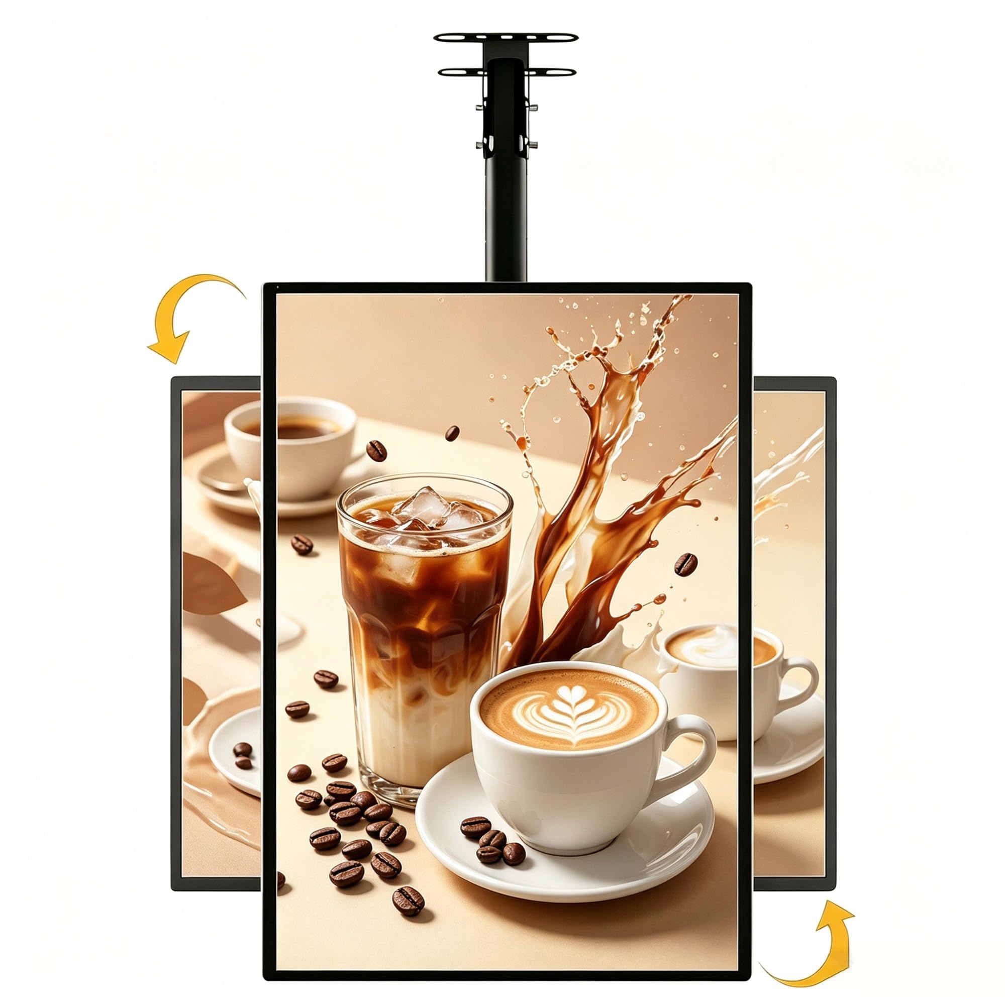 Ultra-cienkie pudełko z klipsem z ramą LED, podświetlany wyświetlacz plakatowy, podświetlany panel menu, panel ścienny do restauracji, kawiarni (40 cm x 50 cm)