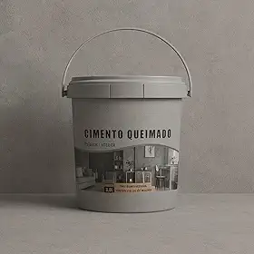 Revestimento Cimento Queimado Piso E Parede Pronto Pra Uso 5Kg