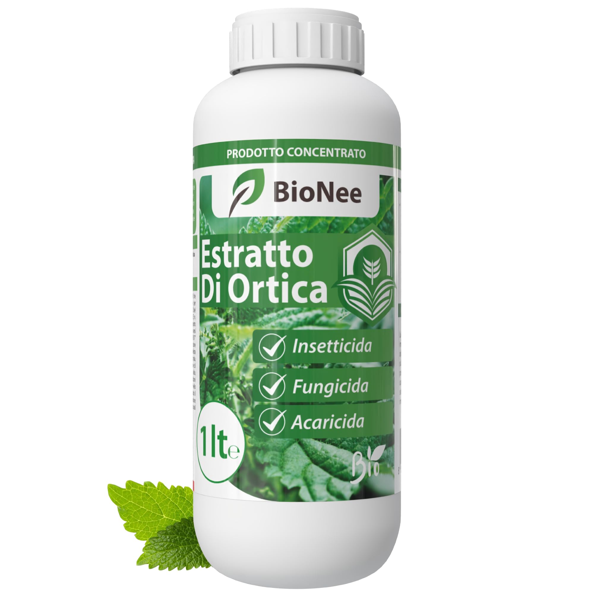 Estratto di Ortica Concentrato 1L – Insetticida Naturale, Fungicida e Acaricida – Uso Biologico – Idrosolubile, per Orto, Frutteto e Piante da Giardino