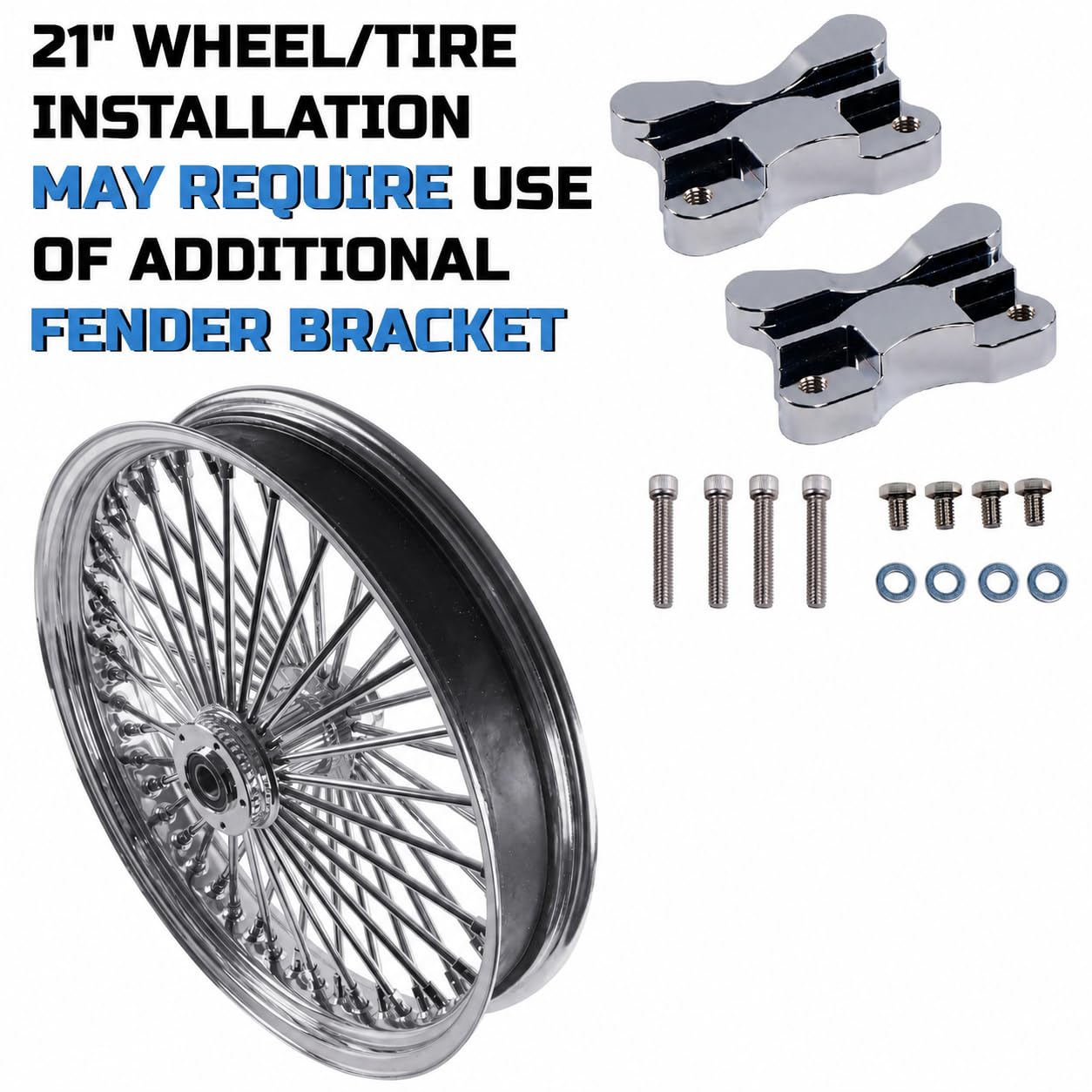 Amazon.com: FatFlex Front Wheel for Harley Softail 2000-2006 21” x