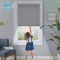 Vista 5 de Persilux Cordless Blackout Roller Shades with Valance, Thermal Insulated Fabric Window Blinds, UV Protection for Home and Bedroom