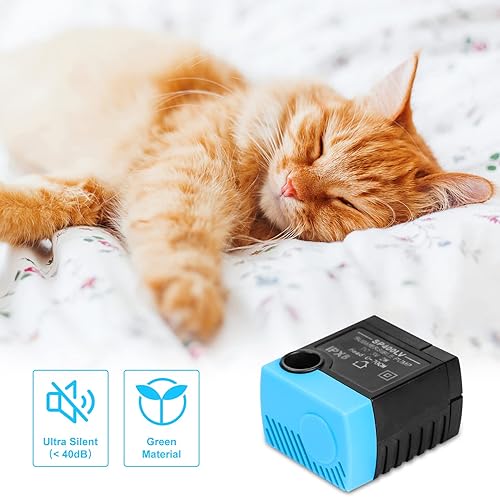 Miniatura 4 de SP-400LV Bomba de fuente de agua para gatos, SP-400LV Bomba de repuesto de enchufe USB compatible con mariposa, costa, fuente de agua de plástico