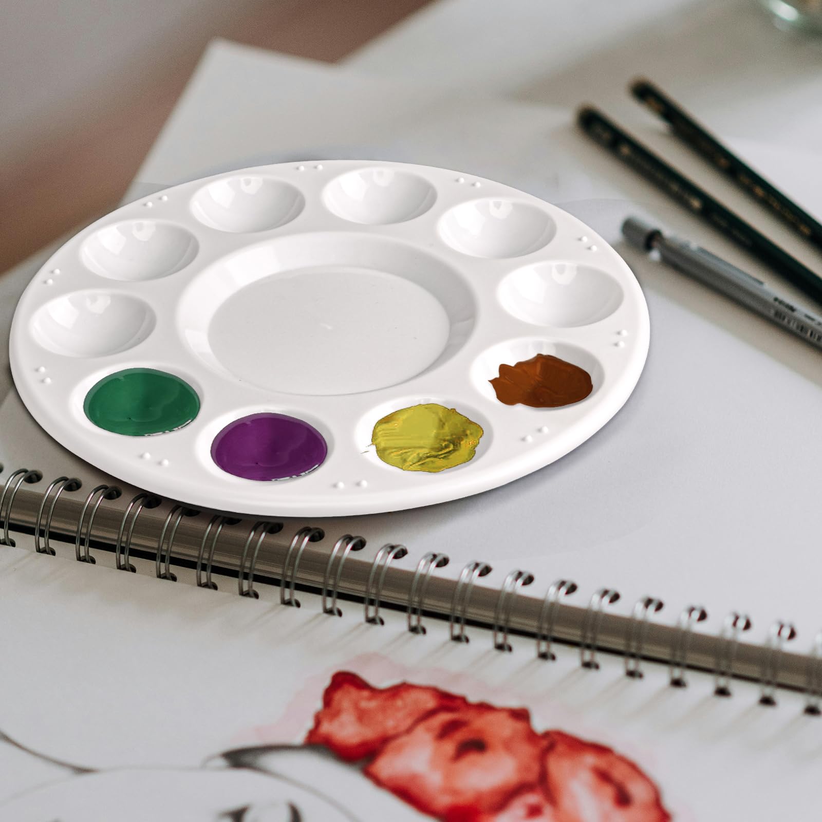 Paint Palettes - 20 Pack Watercolor & Acrylic -7