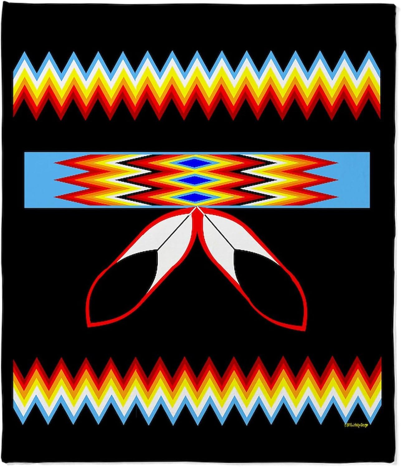 CafePress Native American Blanket Throw Blanket Super Soft Fleece Plush Throw Blanket, 60"x50"