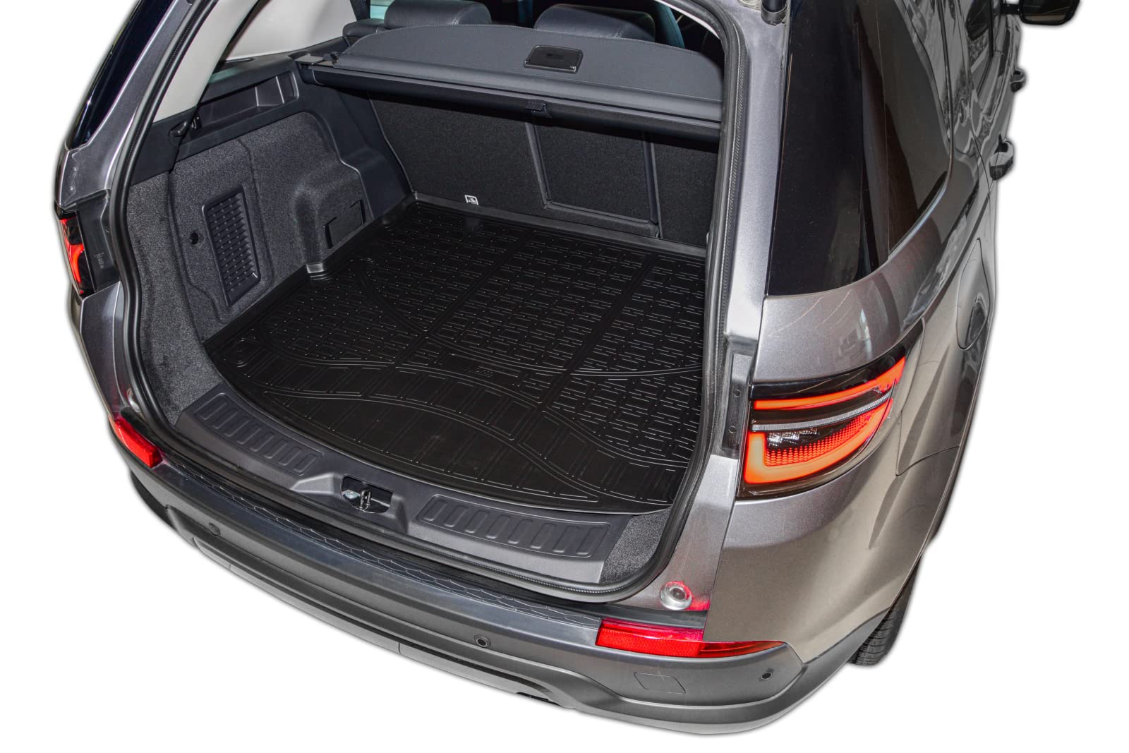J&J AUTOMOTIVE | NORM Vasca Baule Per Bagagliaio In TPE Gomma Su Misura Adatti Per Discovery Sport dal 2014, Bordo alto 4 cm, Antiscivolo, Inodore
